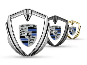 Porsche 3D Emblema Insignia A Tu Elección Impulso 3D Formato